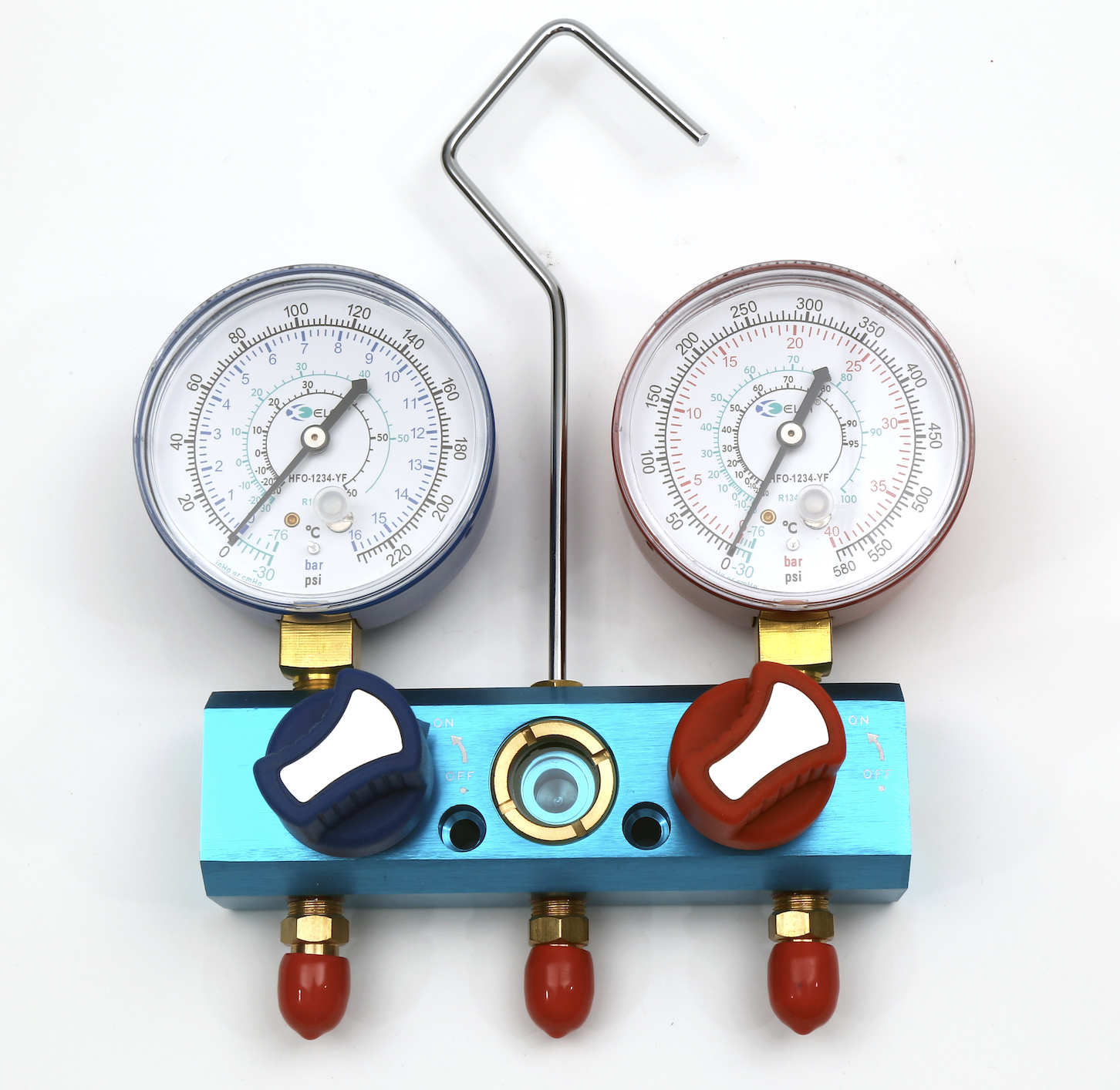 Manifold Küresel Vanalı  Set  (R134A, R1234yf) Klima Gazlarına Uygun