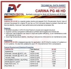 PAG 46 Oil (R1234YF &R134A) Özel Yüksek Performanslı Klima Yağı 1L