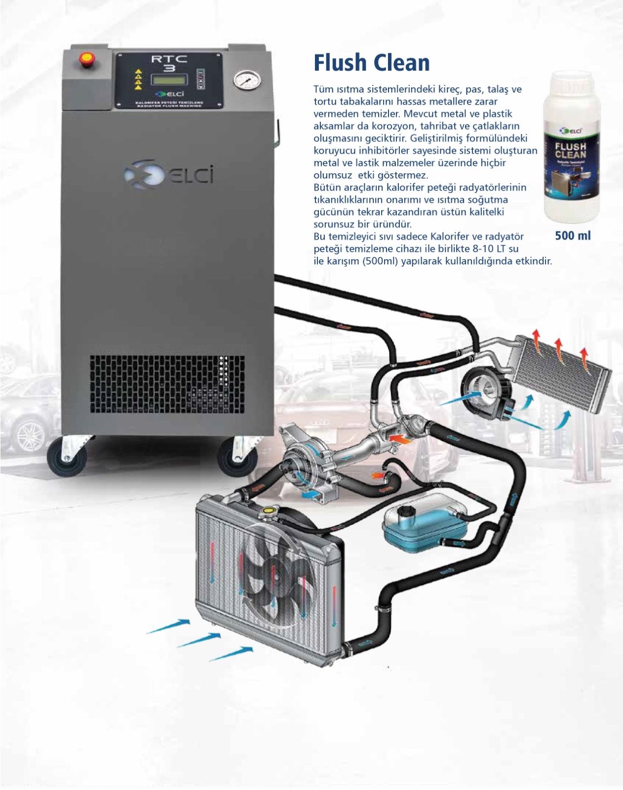 Kalorifer Peteği Temizleme Cihazı RTC3 (Heater Core Flush Machine)