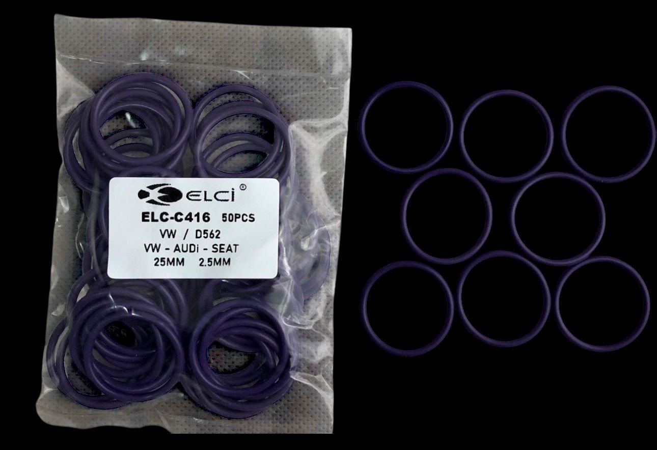 VOLKSWAGEN İçin Özel HNBR O-Rings 50 Adetlik Paket (25mm X 2,5mm)