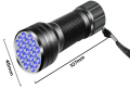 UV El Feneri 395 Nano metre Dalga Boylu 21 LED