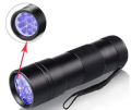 UV El Feneri 395 Nano metre Dalga Boylu 12 LED