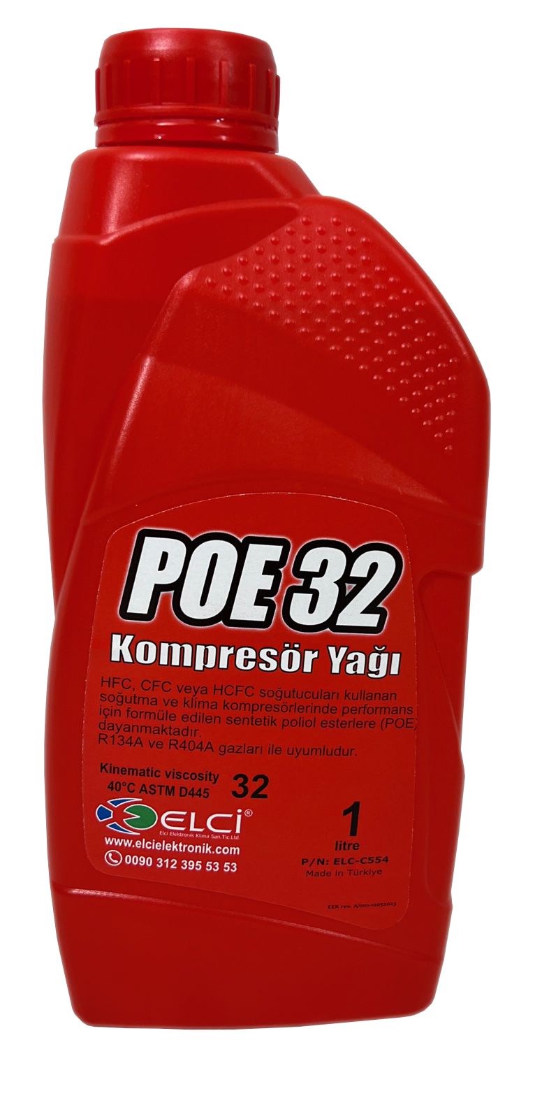 POE 32 HFC CFC KLİMA KOMPRESÖR YAĞI R134A- R404