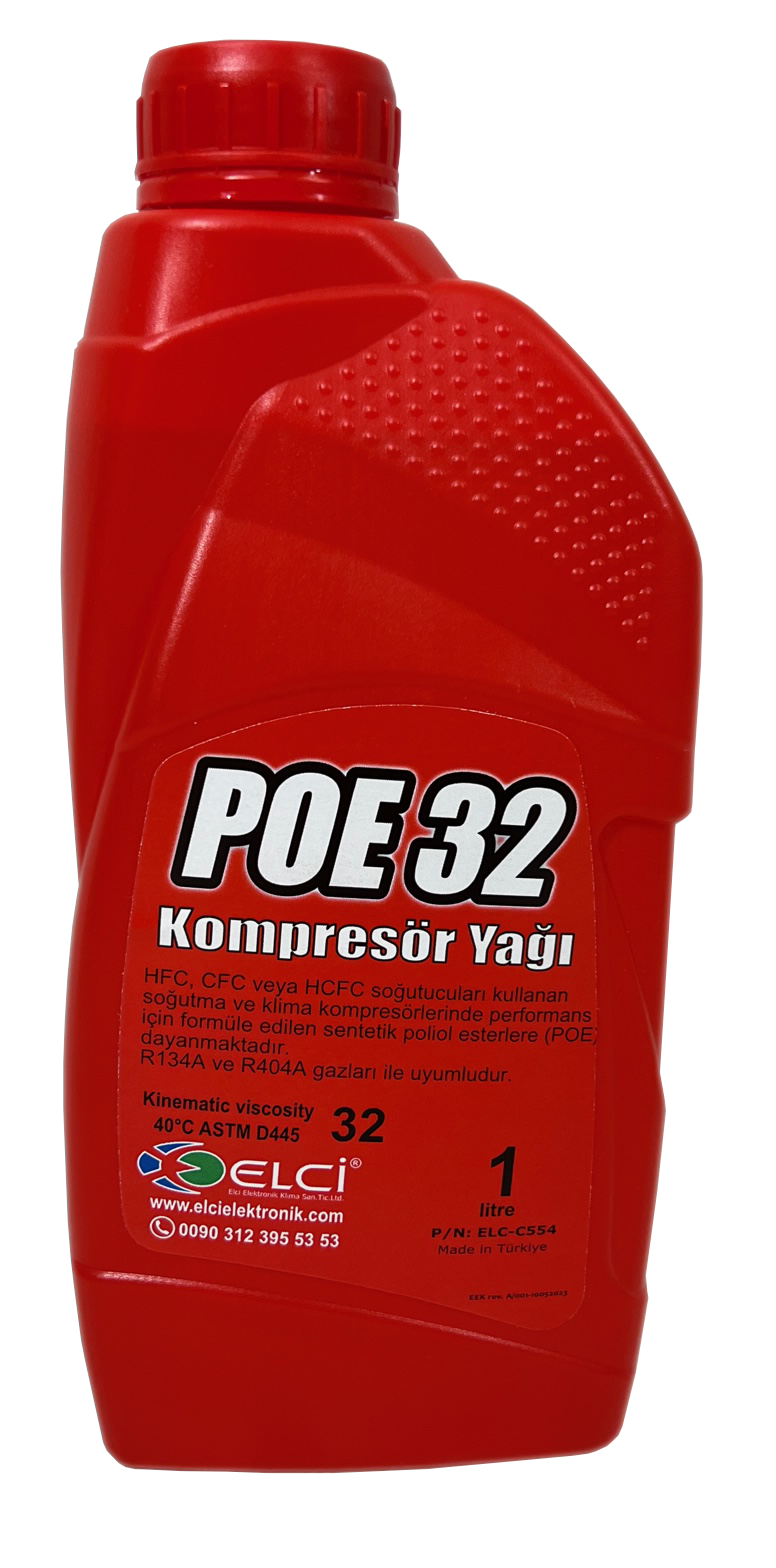 POE 32 HFC CFC KLİMA KOMPRESÖR YAĞI R134A- R404- R513A